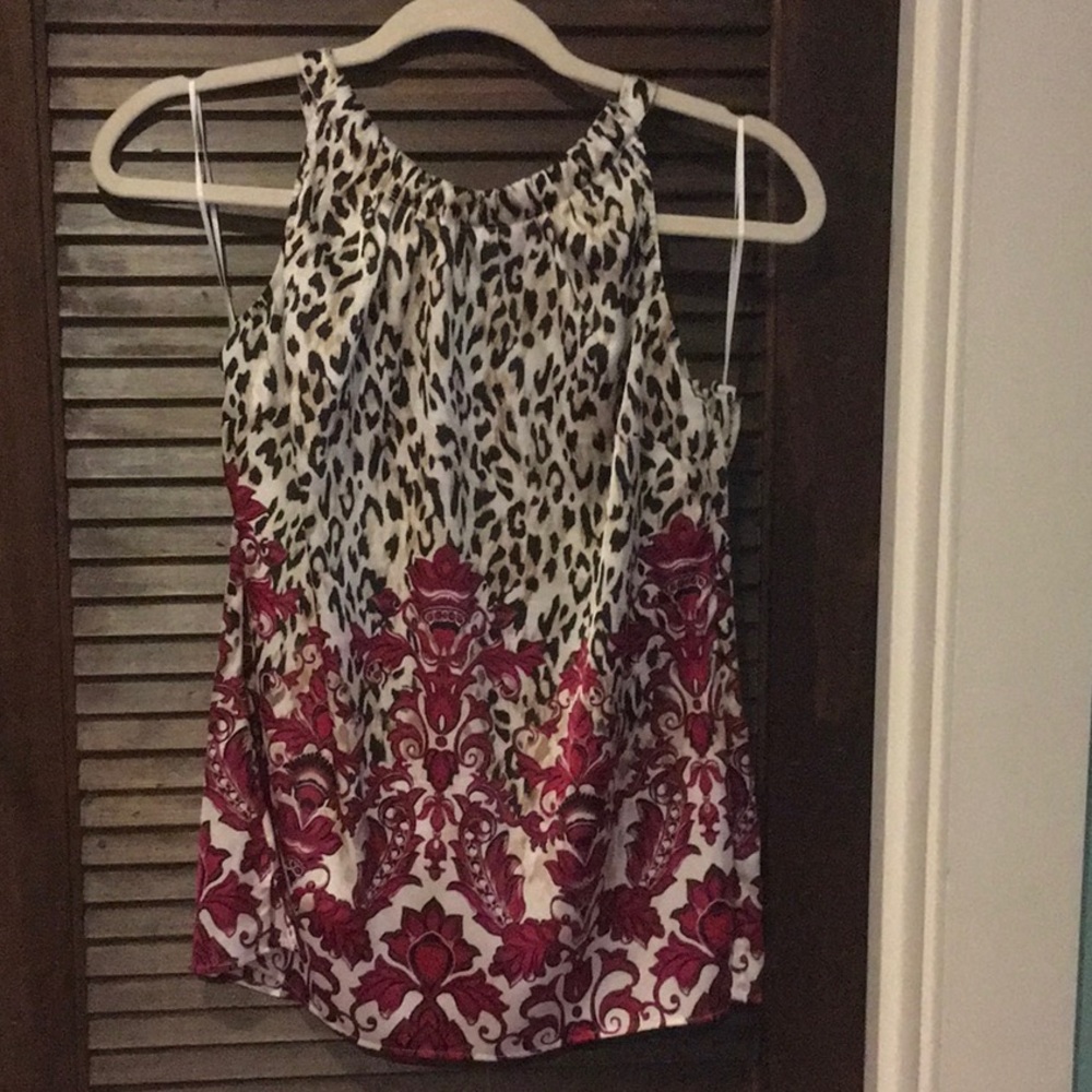 High neck fashion tank